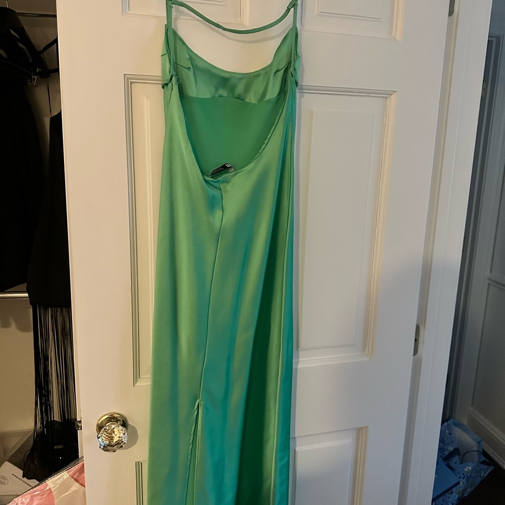 Zara Green Satin Chemise